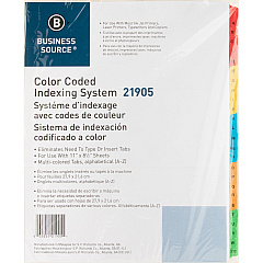 Business Source A-Z Tab Table of Contents Index Dividers Printed Tab(s) - Character - A-Z - 25 Tab(s)/Set - 8.5" Divider Width x 11" Divider Length - Letter - 3 Hole Punched - White Mylar Divider - White Mylar Tab(s) - 1 Set (BSN21905) Business Source A-Z Tab Table of Contents Index Dividers Printed Tab(s) - Character - A-Z - 25 Tab(s)/Set - 8.5" Divider Width x 11" Divider Length - Letter - 3 Hole Punched - White Mylar Divider - White Mylar Tab(s) - 1 Set (BSN21905)