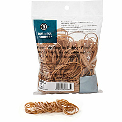 Business Source Rubber Bands Size: #32 - 3" Length x 125 mil Thickness - Natural - 1 Pack (BSN3214LB) Business Source Rubber Bands Size: #32 - 3" Length x 125 mil Thickness - Natural - 1 Pack (BSN3214LB)