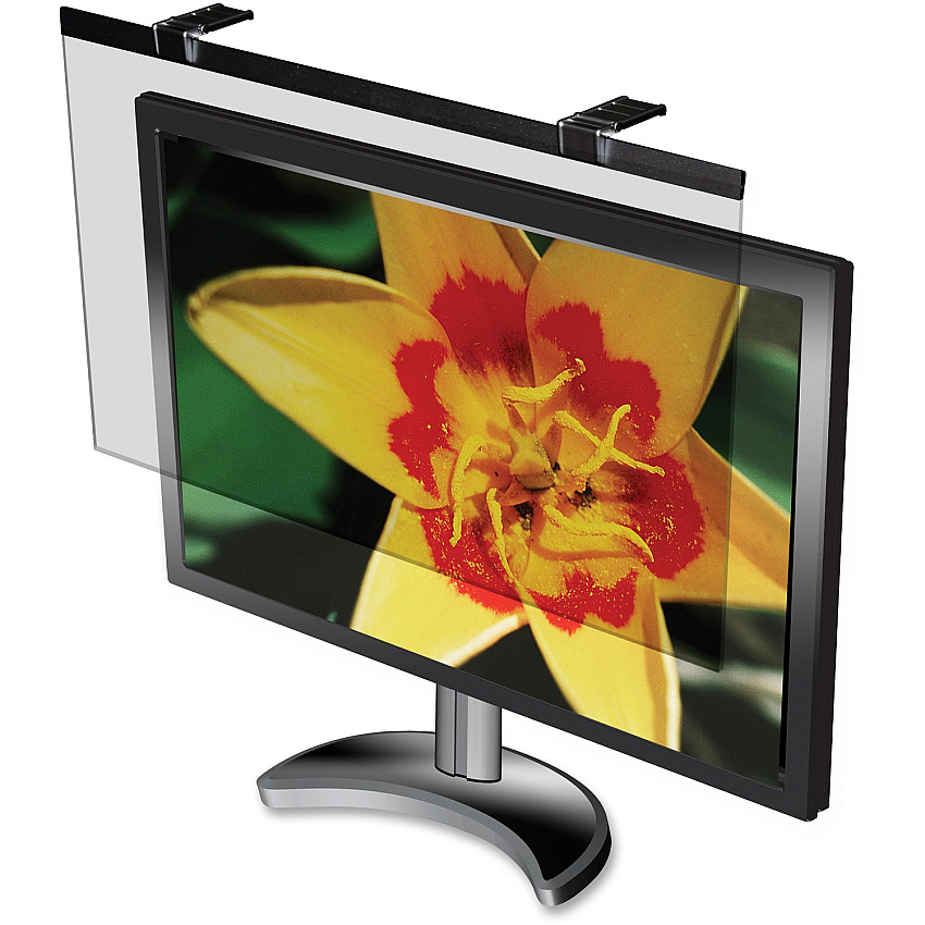 Business Source Wide-screen LCD Anti-glare Filter Black For 21.5" , 22" Widescreen LCD Monitor - 16:10 - Acrylic - Anti-glare - 1 Each (BSN59020)