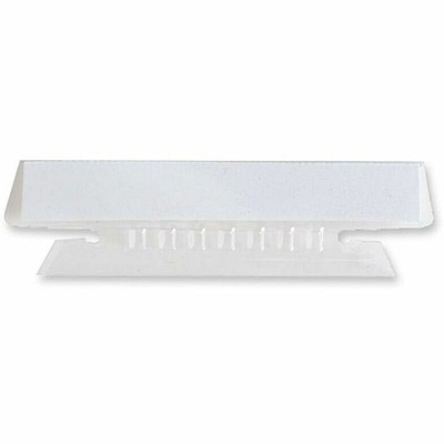 Business Source Plastic Clear Tabs 25 Tab(s) - 3.50" Tab Width - Clear Plastic Tab(s) - 25 / Pack (BSN43T)