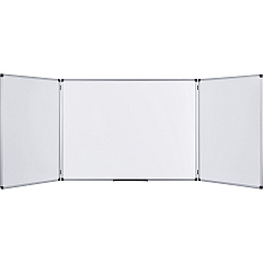 MasterVision Maya Trio Magnetic Whiteboard 36" (3 ft) Width x 96" (8 ft) Height - White Surface - Rectangle - Magnetic - Assembly Required - 1 Each (TR0202101170) MasterVision Maya Trio Magnetic Whiteboard 36" (3 ft) Width x 96" (8 ft) Height - White Surface - Rectangle - Magnetic - Assembly Required - 1 Each (TR0202101170)