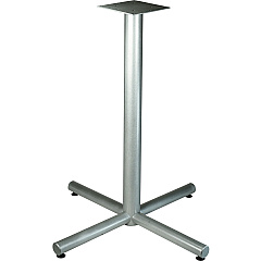 Lorell Hospitality 36" Bistro-Height Tabletop X-leg Base Metallic Silver X-shaped Base - 40.75" Height x 32" Width - Assembly Required - 1 Each (LLR34431) Lorell Hospitality 36" Bistro-Height Tabletop X-leg Base Metallic Silver X-shaped Base - 40.75" Height x 32" Width - Assembly Required - 1 Each (LLR34431)