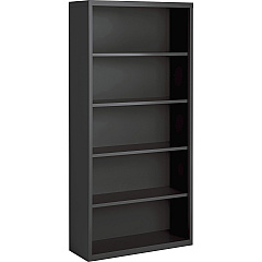 Lorell Fortress Series Bookcase 72" Height x 34.5" Width x 13" Depth - 5 Shelve(s) - Material: Steel - Finish: Charcoal, Powder Coated - Adjustable Shelf, Welded, Durable - 1 Each (LLR59694) Lorell Fortress Series Bookcase 72" Height x 34.5" Width x 13" Depth - 5 Shelve(s) - Material: Steel - Finish: Charcoal, Powder Coated - Adjustable Shelf, Welded, Durable - 1 Each (LLR59694)