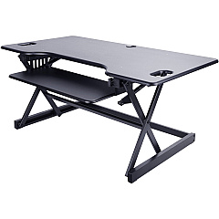 Lorell XL Adjustable Desk/Monitor Riser 45 lb Load Capacity - 20" Height x 46" Width x 24" Depth - Desktop - Black - 1 Each (LLR82013) Lorell XL Adjustable Desk/Monitor Riser 45 lb Load Capacity - 20" Height x 46" Width x 24" Depth - Desktop - Black - 1 Each (LLR82013)