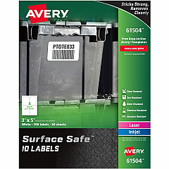 Avery Water-resistant Surface Safe ID Labels (61504)