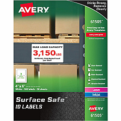 Avery Water-resistant Surface Safe ID Labels (61505)