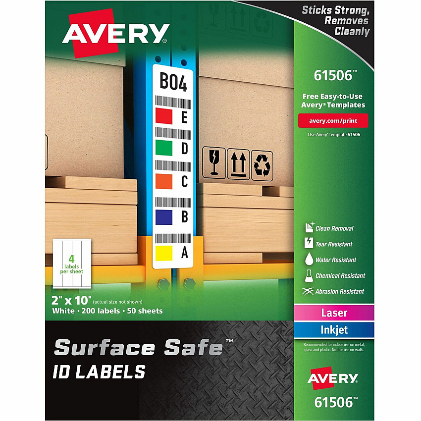 Avery Water-resistant Surface Safe ID Labels (61506)