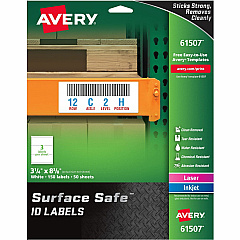 Avery Water-resistant Surface Safe ID Labels (61507)