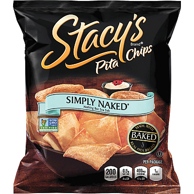 Stacy's Baked Pita Chips No Artificial Flavor, No Artificial Color, Low Fat, No MSG - 24 / Box (49650)