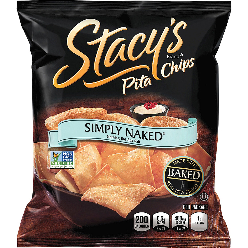 Stacy's Baked Pita Chips No Artificial Flavor, No Artificial Color, Low Fat, No MSG - 24 / Box (49650)