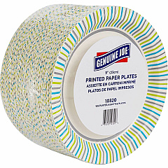 Genuine Joe 9" Printed Paper Plates Disposable - 9" Diameter - Assorted - 125 / Pack (GJO10320) Genuine Joe 9" Printed Paper Plates Disposable - 9" Diameter - Assorted - 125 / Pack (GJO10320)