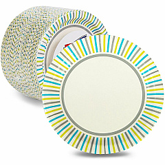 Genuine Joe 7" Printed Paper Plates Disposable - 7" Diameter - Assorted - 125 / Pack (GJO10321) Genuine Joe 7" Printed Paper Plates Disposable - 7" Diameter - Assorted - 125 / Pack (GJO10321)