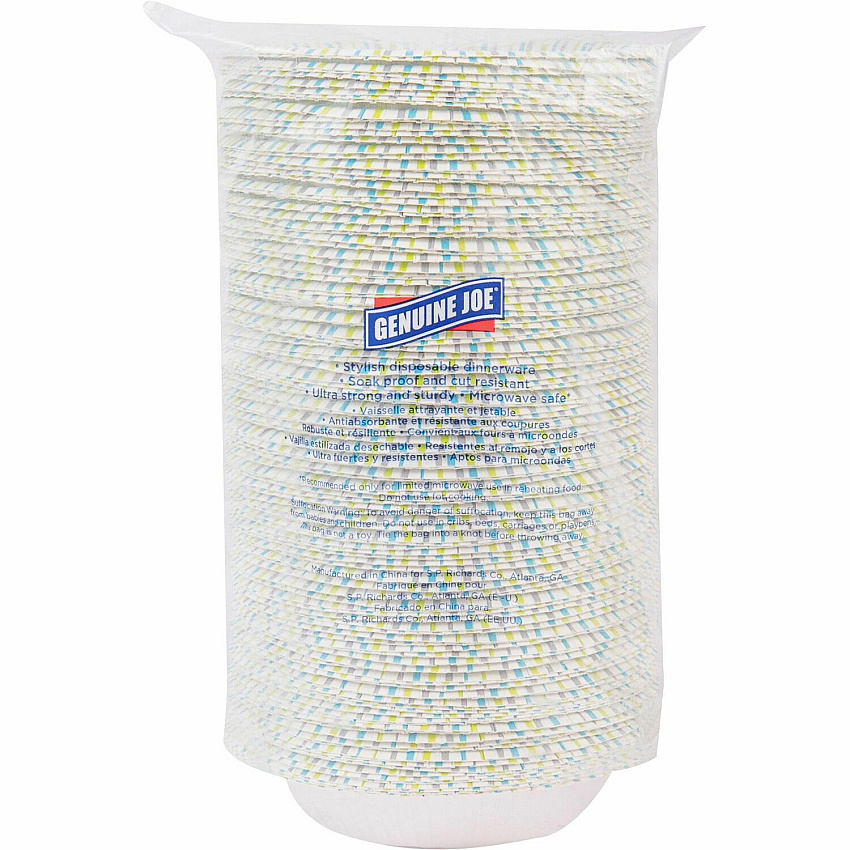 Genuine Joe 12 oz Paper Bowls Disposable - Multi - 125 / Pack (GJO10322)