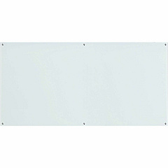 Lorell Premium Glass Dry-Erase Board 96" (8 ft) Width x 48" (4 ft) Height - White Glass Surface - Rectangle - Smudge Resistant, Wipeable - 1 Each (LLR55665) Lorell Premium Glass Dry-Erase Board 96" (8 ft) Width x 48" (4 ft) Height - White Glass Surface - Rectangle - Smudge Resistant, Wipeable - 1 Each (LLR55665)