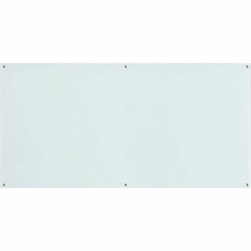 Lorell Premium Glass Dry-Erase Board 96" (8 ft) Width x 48" (4 ft) Height - White Glass Surface - Rectangle - Smudge Resistant, Wipeable - 1 Each (LLR55665)