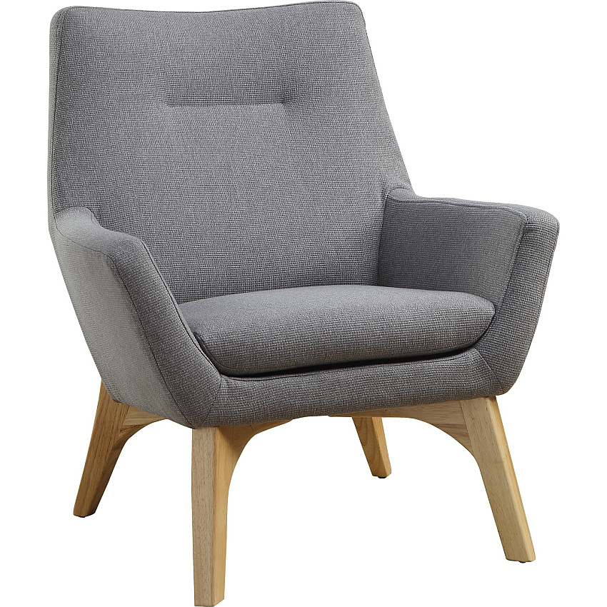 Lorell Quintessence Collection Upholstered Chair Gray Seat Color - Gray Back Color - Low Back - Four-legged Base - 1 Each (LLR68961)