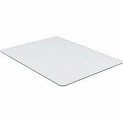 Lorell Tempered Glass Chairmat Floor, Pile Carpet, Hardwood Floor, Marble - 36" Length x 46" Width x 0.250" Thickness - Rectangular - Tempered Glass - Clear - 1 Each (LLR82833) Lorell Tempered Glass Chairmat Floor, Pile Carpet, Hardwood Floor, Marble - 36" Length x 46" Width x 0.250" Thickness - Rectangular - Tempered Glass - Clear - 1 Each (LLR82833)