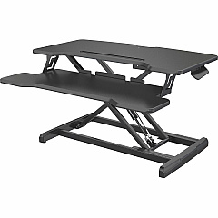 Lorell X-type Slim Desk Riser 19 lb Load Capacity - 16.50" Height x 20" Width - Desktop - Black - 1 Each (LLR99539) Lorell X-type Slim Desk Riser 19 lb Load Capacity - 16.50" Height x 20" Width - Desktop - Black - 1 Each (LLR99539)