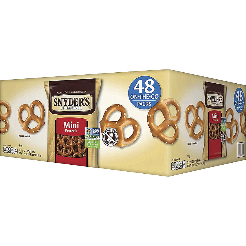 Snyder's Fat Free Mini Pretzels 1.50 oz Carton - 48 / Carton (088150)