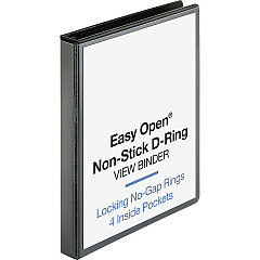 Business Source Locking D-Ring View Binder 1" Binder Capacity - Letter - 8 1/2" x 11" Sheet Size - 200 Sheet Capacity - Fastener: D-Ring - Pocket: 4, Inside Front & Back - Polypropylene, Chipboard - Black - Recycled - Locking Ring, Clear Overla (BSN26956) Business Source Locking D-Ring View Binder 1" Binder Capacity - Letter - 8 1/2" x 11" Sheet Size - 200 Sheet Capacity - Fastener: D-Ring - Pocket: 4, Inside Front & Back - Polypropylene, Chipboard - Black - Recycled - Locking Ring, Clear Overla (BSN26956)