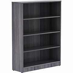 Lorell Laminate Bookcase 4 Shelf(ves) - 48" Height x 36" Width x 12" Depth - Sturdy, Adjustable Shelf, Square Corner, Adjustable Feet - Weathered Charcoal - Thermally Fused Laminate - 1 Each (LLR69566) Lorell Laminate Bookcase 4 Shelf(ves) - 48" Height x 36" Width x 12" Depth - Sturdy, Adjustable Shelf, Square Corner, Adjustable Feet - Weathered Charcoal - Thermally Fused Laminate - 1 Each (LLR69566)