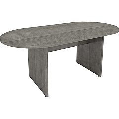 Lorell Essentials Oval Conference Table Oval - 1.3" Thickness Top, 36" Height x 72" Width x 29.5" Depth - Material: Wood - Finish: Weathered Charcoal, Laminate - Adjustable Floor Guide - For Conference Room - 1 Each (LLR69569) Lorell Essentials Oval Conference Table Oval - 1.3" Thickness Top, 36" Height x 72" Width x 29.5" Depth - Material: Wood - Finish: Weathered Charcoal, Laminate - Adjustable Floor Guide - For Conference Room - 1 Each (LLR69569)