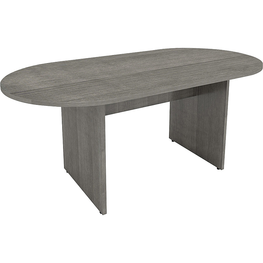 Lorell Essentials Oval Conference Table Oval - 1.3" Thickness Top, 36" Height x 72" Width x 29.5" Depth - Material: Wood - Finish: Weathered Charcoal, Laminate - Adjustable Floor Guide - For Conference Room - 1 Each (LLR69569)