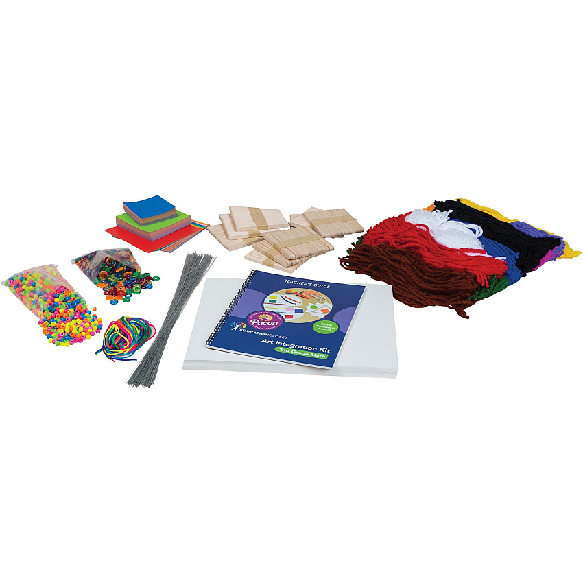 Pacon&reg; 2nd-Grade Math Art Integration Kit Skill Learning: Science, Technology, Engineering, Mathematics, Planning - 1 Kit (100105)
