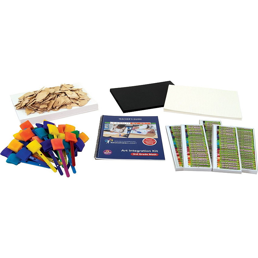 Pacon&reg; 3rd-Grade Math Art Integration Kit Skill Learning: Science, Technology, Engineering, Mathematics, Planning - 1 Kit (100106)