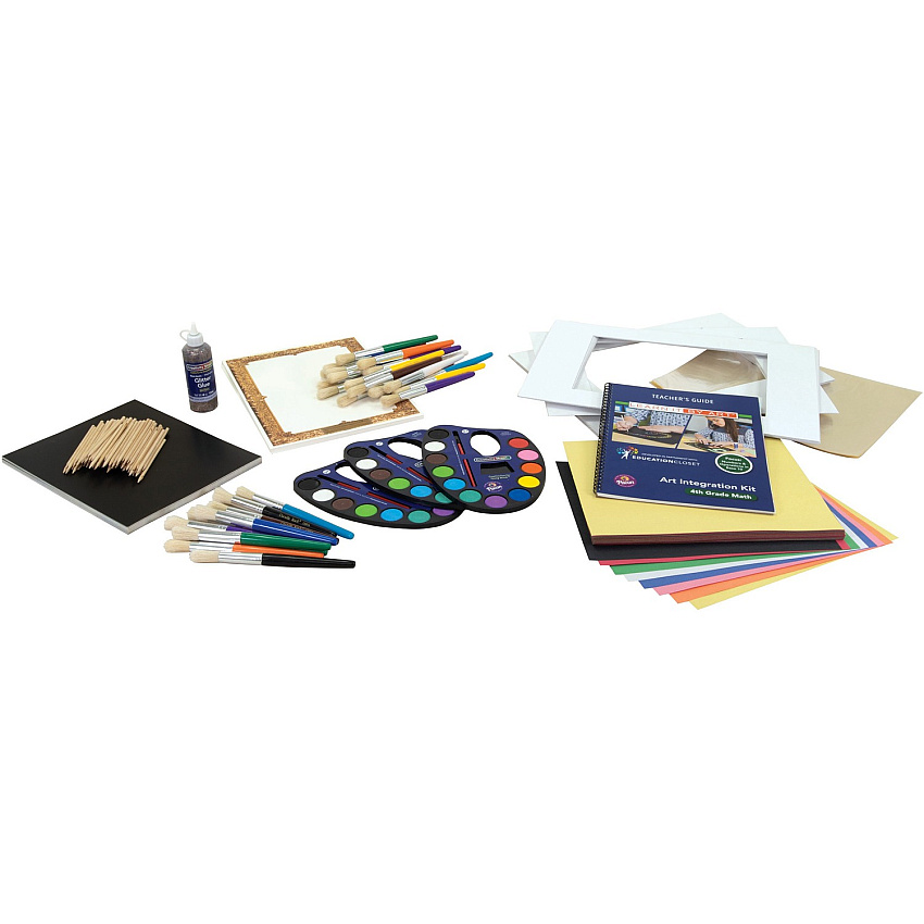 Pacon&reg; 4th-Grade Math Art Integration Kit Skill Learning: Science, Technology, Engineering, Mathematics, Planning - 1 Kit (100107)