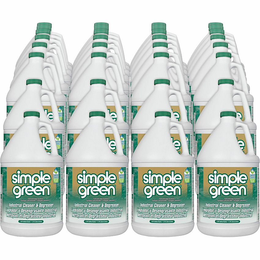 Simple Green Industrial Cleaner/Degreaser For Multipurpose, Multi Surface - Concentrate - Liquid - 128 fl oz (4 quart) - Original Scent - Non-abrasive, Non-flammable - Green - 28 / Pallet (13005PL)