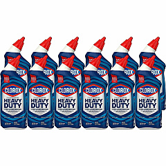 Clorox Toilet Bowl Cleaner Heavy-Duty Stain and Ring Remover 24 fl oz (0.8 quart) - Arctic Clean Scent - Deodorize, Bleach-free - Clear Bottle - 30 / Bundle (00275BD) Clorox Toilet Bowl Cleaner Heavy-Duty Stain and Ring Remover 24 fl oz (0.8 quart) - Arctic Clean Scent - Deodorize, Bleach-free - Clear Bottle - 30 / Bundle (00275BD)