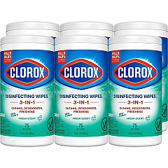 Clorox Disinfecting Wipes, Bleach-Free Cleaning Wipes For Multipurpose - Fresh Scent - Recommended For: Bacteria Remover, Virus Remover, Germs Remover, Grease Remover - Bleach-free, Pre-moistened, Phosphorous-free, Easy Tear, Easy to Use, Antiba (01656BD) Clorox Disinfecting Wipes, Bleach-Free Cleaning Wipes For Multipurpose - Fresh Scent - Recommended For: Bacteria Remover, Virus Remover, Germs Remover, Grease Remover - Bleach-free, Pre-moistened, Phosphorous-free, Easy Tear, Easy to Use, Antiba (01656BD)