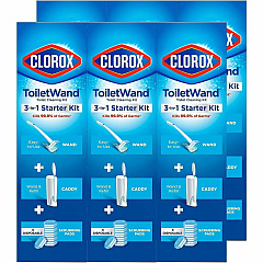Clorox ToiletWand Disposable Toilet Cleaning System Blue, White - 2 / Pallet (03191PL)
