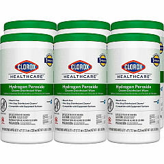 Clorox Healthcare Hydrogen Peroxide Cleaner Disinfectant Wipes 9" Length x 6.75" Width - Bleach-free, Antibacterial - White - 95/Tub - 75 / Pallet (30824PL) Clorox Healthcare Hydrogen Peroxide Cleaner Disinfectant Wipes 9" Length x 6.75" Width - Bleach-free, Antibacterial - White - 95/Tub - 75 / Pallet (30824PL)