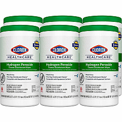 Clorox Healthcare Hydrogen Peroxide Cleaner Disinfectant Wipes For Multi Surface, Multipurpose - Wipe - 5.75" Length x 6.75" Width - Recommended For: Bacteria Remover, Fungi Remover, Virus Remover, Germs Remover, Soil Remover - Bleach-free, Anti (30825PL) Clorox Healthcare Hydrogen Peroxide Cleaner Disinfectant Wipes For Multi Surface, Multipurpose - Wipe - 5.75" Length x 6.75" Width - Recommended For: Bacteria Remover, Fungi Remover, Virus Remover, Germs Remover, Soil Remover - Bleach-free, Anti (30825PL)