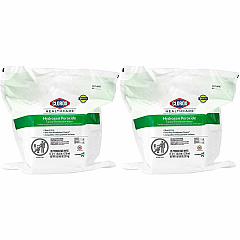 Clorox Healthcare Hydrogen Peroxide Cleaner Disinfectant Wipes Bucket Refill 11" Length x 12" Width - Bleach-free, Antibacterial - White - 185/Pack - 50 / Bundle (30827BD) Clorox Healthcare Hydrogen Peroxide Cleaner Disinfectant Wipes Bucket Refill 11" Length x 12" Width - Bleach-free, Antibacterial - White - 185/Pack - 50 / Bundle (30827BD)