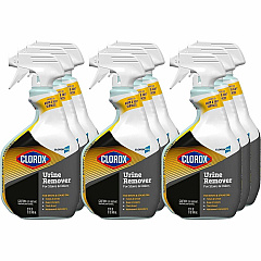 CloroxPro™ Urine Remover for Stains and Odors Spray 32 fl oz (1 quart) - Bleach-free - White - 24 / Bundle (31036BD)