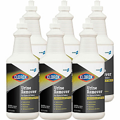 CloroxPro™ Pull-Top Urine Remover for Stains and Odors 32 fl oz (1 quart) - Bleach-free - White - 46 / Bundle (31415BD)