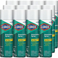 CloroxPro™ Disinfecting Spray For Multipurpose, Multi Surface - Spray - 19 fl oz (0.6 quart) - Fresh Scent - Recommended For: Virus Remover, Fungi Remover, Bacteria Remover, Odor Remover, Mold Remover - Bleach-free, Deodorize, Antibacteria (38504PL)