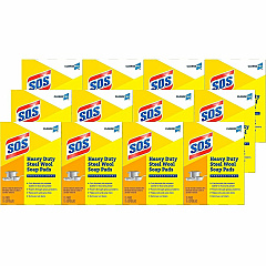 CloroxPro™ S.O.S® Steel Wool Soap Pads For Kitchen, Breakroom, Restaurant, Food Service Area, Cafeteria - Pad - 4" Length x 5" Width - Recommended For: Baked-on Food Remover, Residue Remover, Hard Water Remover, Stain Remover, Grease R (88320BD) CloroxPro™ S.O.S® Steel Wool Soap Pads For Kitchen, Breakroom, Restaurant, Food Service Area, Cafeteria - Pad - 4" Length x 5" Width - Recommended For: Baked-on Food Remover, Residue Remover, Hard Water Remover, Stain Remover, Grease R (88320BD)