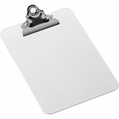 Business Source Plastic Clipboard 6" x 9" Sheet Size - Spring Clip - Plastic - Clear - 1 Each (BSN01858) Business Source Plastic Clipboard 6" x 9" Sheet Size - Spring Clip - Plastic - Clear - 1 Each (BSN01858)
