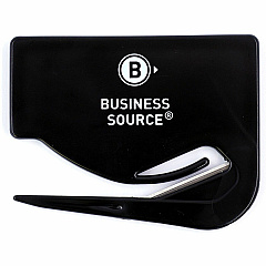 Business Source Slide Letter Opener Handheld - Black - Comfortable Handle, Compact - 1 Each (BSN11818) Business Source Slide Letter Opener Handheld - Black - Comfortable Handle, Compact - 1 Each (BSN11818)