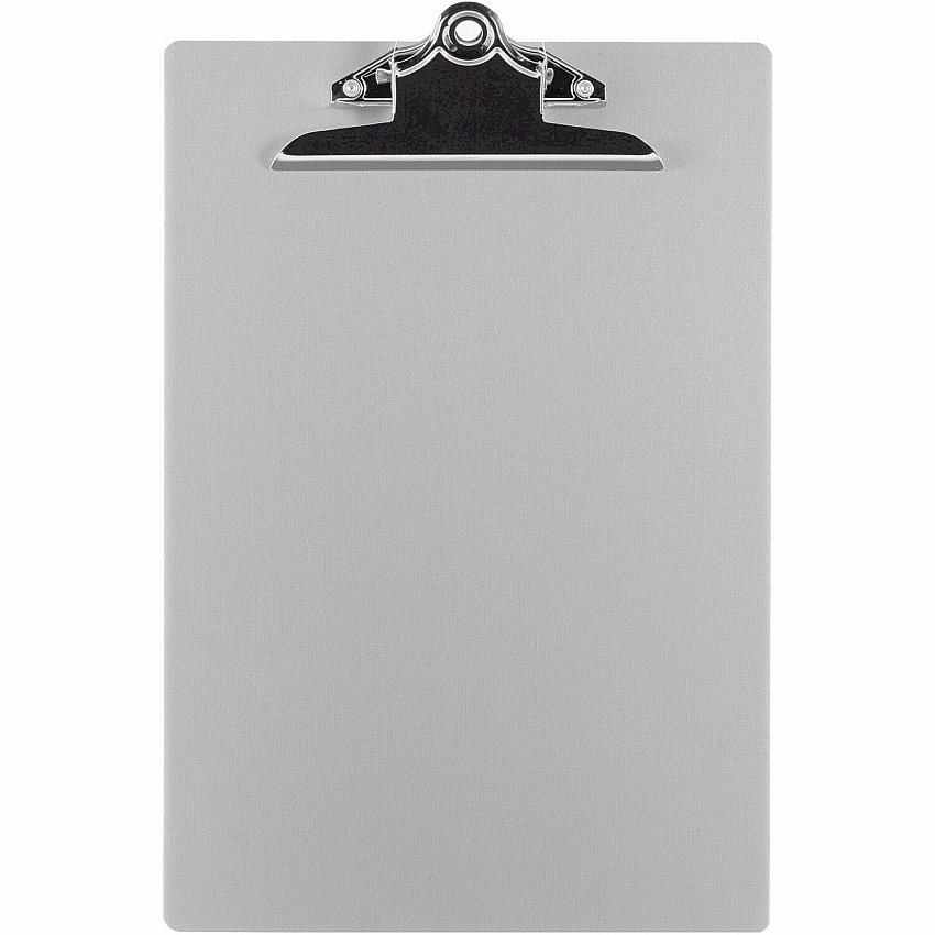 Business Source Aluminum Clipboard 8 1/2" x 11" Sheet Size - Clamp - Aluminum - Silver - 1 Each (BSN86259)