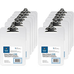 Business Source Plastic Clipboard 6" x 9" Sheet Size - Spring Clip - Plastic - Clear - 12 / Box (BSN01858BX) Business Source Plastic Clipboard 6" x 9" Sheet Size - Spring Clip - Plastic - Clear - 12 / Box (BSN01858BX)