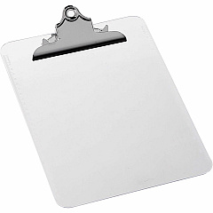 Business Source Spring Clip Plastic Clipboard 8 1/2" x 11" Sheet Size - Spring Clip - Plastic - Clear - 1 Each (BSN01860) Business Source Spring Clip Plastic Clipboard 8 1/2" x 11" Sheet Size - Spring Clip - Plastic - Clear - 1 Each (BSN01860)