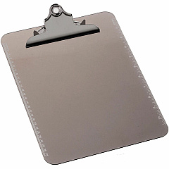 Business Source Spring Clip Plastic Clipboard 8 1/2" x 11" Sheet Size - Spring Clip - Plastic - Smoke - 12 / Box (BSN01861BX) Business Source Spring Clip Plastic Clipboard 8 1/2" x 11" Sheet Size - Spring Clip - Plastic - Smoke - 12 / Box (BSN01861BX)