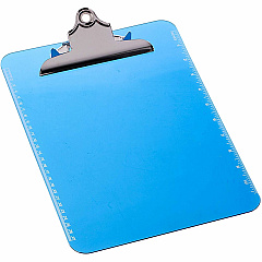 Business Source Spring Clip Plastic Clipboard 8 1/2" x 11" Sheet Size - Spring Clip - Plastic - Blue - 1 Each (BSN01863) Business Source Spring Clip Plastic Clipboard 8 1/2" x 11" Sheet Size - Spring Clip - Plastic - Blue - 1 Each (BSN01863)