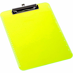 Business Source Flat Clip Clipboard 9" x 12" Sheet Size - Plastic - Neon Green - 6 / Bundle (BSN01867BD) Business Source Flat Clip Clipboard 9" x 12" Sheet Size - Plastic - Neon Green - 6 / Bundle (BSN01867BD)