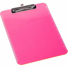 Business Source Flat Clip Clipboard 9" x 12" Sheet Size - Plastic - Neon Pink - 6 / Bundle (BSN01868BD) Business Source Flat Clip Clipboard 9" x 12" Sheet Size - Plastic - Neon Pink - 6 / Bundle (BSN01868BD)